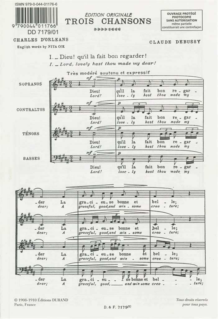 Trois Chansons,